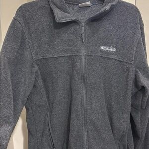Columbia Charcoal Full-Zip Fleece Jacket